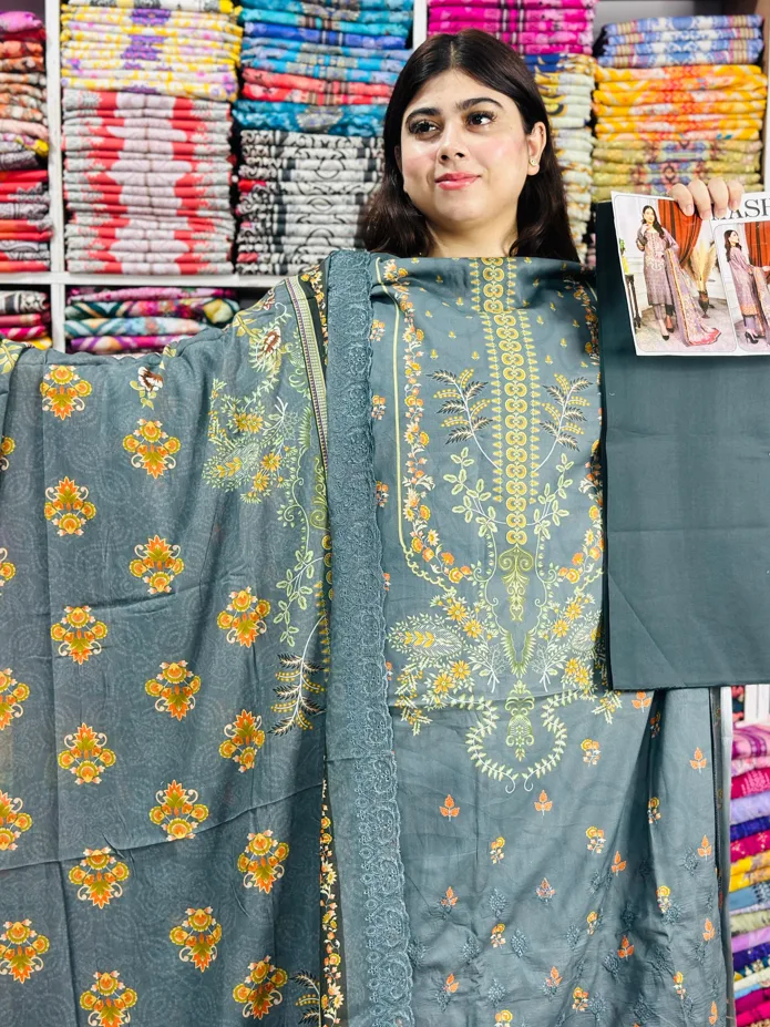Mashaal Exclusive lawn Cotton - Image 3